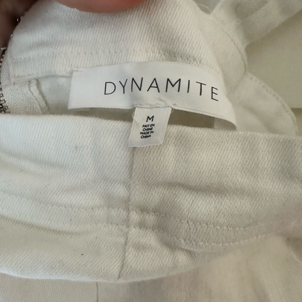 Dynamite White Midi Dress with Belt - Picture 5 of 5